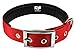 Downtown Pet Supply Deluxe Padded Adjustable Dog Collar - Metal Buckle & D-Ring - Machine Washable & Water Resistant - Red - L