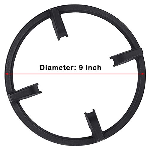 Uniflasy Cast Iron Wok Ring Burner Grate for Gas Stove for Samsung NX58H5650WS, NX58H5600SS