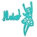 Spellbinders Jane Davenport Tadah Girl Etched/Wafer Thin Dies, Teal