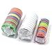 SAMSFX Tippet Holder Fly Fishing Gear for Line Leader Organizer Storage Accessories (B:10PCS Rigging Foams Multicolor - 70mm)