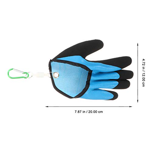 Hemoton Angelhandschuh Jagdhandschuhe mit Magnetfreigabe Anti-Schnitt Wasserdicht rutschfest Fischfang Handschuhe… – Bild 7