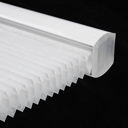 Grandekor Cordless Shades Cellular Blinds Light Filtering Honeycomb Blinds and Shades for Window 34 inch x 36 inch White