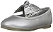 Carter's Girls' Anora Ballet Flat, Silver, 7 M US Toddler