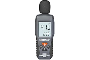 KDATOR Decibel Meter, LD353 Digital Sound Level Meter with Backlit LCD Screen Auto Power off, 30-130dB Portable Audio Noise Volume Measure Device Sound Meter, Max/Min, Data Hold, Use for Home, Office, School