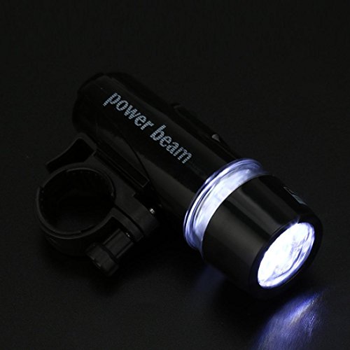 Dartphew Bike Accessories,Outdoor Durable Portable Super Bright LED Bicycle Light Night Ride Safe Cycling Waterproof Light 3 Modes For Outdoor Hiking Camping Hunting Fishing Cycling Running (Black) - Thumbnail 4