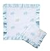 aden by aden + anais Issie Security Blanket; Super Soft 100% Cotton Muslin; Satin Trim; 2-pack; max - hippo