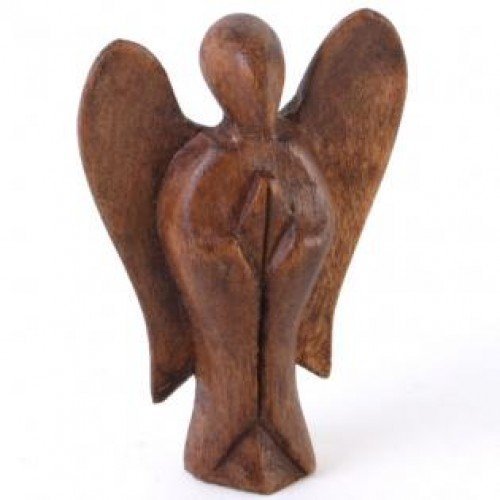 Gifts and Guidance Carved Wooden Angel Spiritual Gift 10Cm