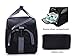 MIER 20 Inches Sports Gym Bag Travel Duffel Bag with Shoes Compartment for Women and Men(Black)