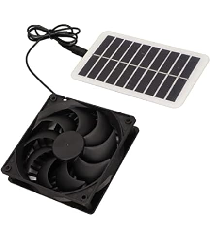 Solar Exhaust Fan Kit, Dual Solar Powered Exhaust Fan
