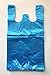 RG Large Plastic Grocery T-shirts Carry-out Bag Blue Unprinted 12 X 6 X 21 (100)