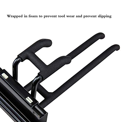 13PC Garage Organizer,64" Garage Hooks And Hangers Steel Tool Storage,Metal Utility Double Hooks,Heavy Duty for Organizing Power Tools,Laddy,Bulk Items,Wall Mount Tool Holder for Home Chair Ladder