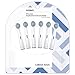 Amazon Brand - Solimo Flossing Replacement Brush Heads, 6 Count (Fits Most Oral-B Electric Toothbrushes)