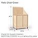 EmpirePatio Classic Nutmeg Patio Stack of Chairs Cover/Barstool Cover, 49