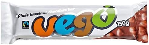 Vego Hazelnut Chocolate Bar Organic Fairtrade - 150g (0.33 lbs)