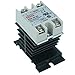 Ogrmar SSR-40DD 40A Solid State Relay DC 3-32V DC 5-200V + Heat Sink (SSR-40 DD, Grey and Black)