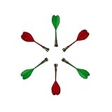 Yanseller 6 Pack Magnetic Darts for Magnetic Dart Board (3 Red+3 Green)