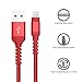 AHGEIIY Lightning Cable,Certified Charger Cable for iPhone,4Pack [3.3FT 6.6FT] Nylon Braided USB Lightning Cable for iPhone X,8 Plus,8,7 Plus,7,6 Plus,6,6S Plus,6s,5,iPad and More(red)