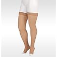 Juzo Women's 2001 Thigh-high 20-30mmhg Compression Open Toe Stocking