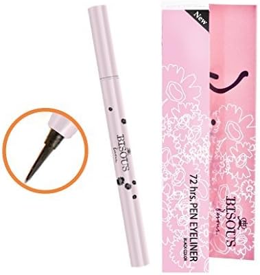 Bisous Bisous 72hrs. Pen Waterproof Eyeliner Liquid Eyeliner (Black)