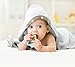 Organic Bamboo Baby and Toddler Hooded Bath Towel | Super Soft, Hypoallergenic, Extra Absorbent | Large towel with Hood for Baby Toddler, Infant, Boys and Girls | Baby Shower Gift