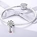 BAMOER Charm 925 Sterling Silver Dazzling Daisy Ladybug Charm Fit Bracelet with CZ DIY Accessories Jewelry