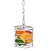 KINTOR Baffle Cage,Parrot Stainless Steel Foraging Toy for African Grey Amazon Cockatoos Eclectus Large Conures Macaw (Large)
