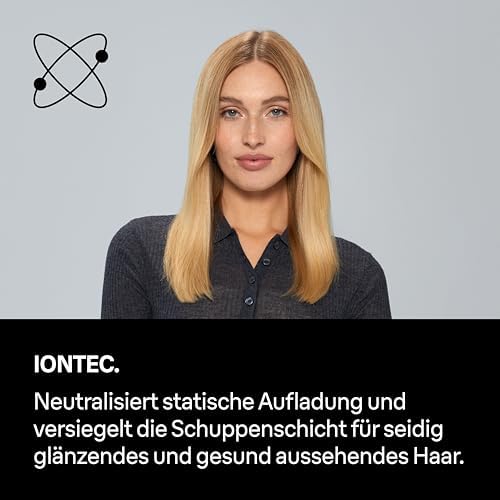Haartrockner HD2.21 – Leichter Haartrockner mit Diffusor und Stylingdüse für alle Haartypen, IONTEC Technologie, 2200 W, 3 Temperaturen und 2 Geschwindigkeiten, Weiß, BRHD226E