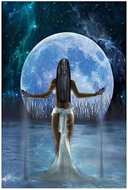 African American Black Tribal Lady Woman Custom Collage Poster Paper Print Wall Art Living Room Home Office Decor 20" x 30"