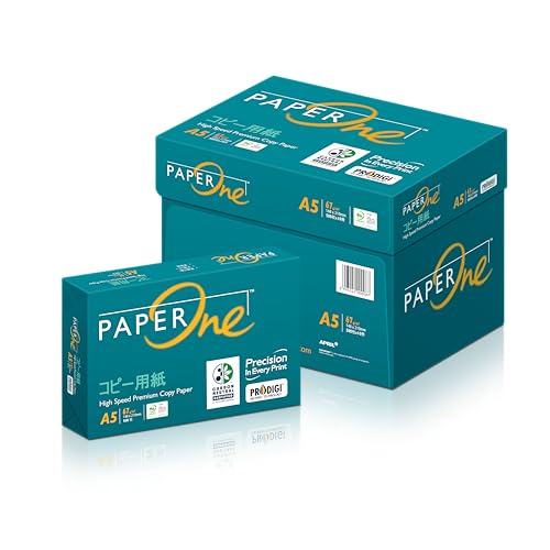 エイプリル(April) PaperOne コピー用紙 A5 5000枚(500枚×10冊) 高白色コピー用紙 紙厚0.09mm大量印刷向き カーボンニュートラル認証 PEFC認証