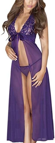 Lingerie Sexy lace Women Babydoll Sleepwear Nightwear Set Underwear for Dress Bodysuit Size Chemise Plus Teddy Satin Women's Ladies Nightdress Solid Color Mini Pajamas Perspective mesh