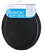 Ginsey Standard Soft Toilet Seat with Plastic Hinges, Black Medium