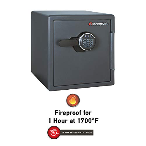 SentrySafe SF123ES Fireproof Safe with Digital Keypad 1.23 Cubic Feet