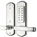 Right Handed Door Keyless Entry Door Lock Mechanical Digital Code Lock-Not Deadbolt(Only for Single Bore Door & for Opens Inward & Need to Drill Additional 4 Holes)