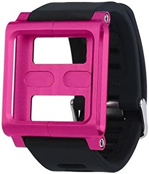 Junshion Watchband Lightweigh High Grade Aluminum Soft Silicone Mix Case Multi-Touch WristBand For iPod Nano 6/11th