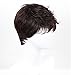 DINIFER® Quality Men Short Cool Lolita Black Dark Brown Wig Daily Wig