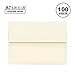 A7 ivory Invitation 5x7 Envelopes - Self Seal, Square Flap,Perfect for 5x7 Cards, Weddings, Birthday, invitations, Graduation, Baby Shower, 5.25 x 7.25 Inches, 100 Pack, ivory