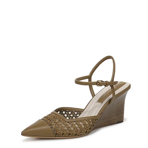 Franco Sarto Women's Cherie Pump Olive Green Woven 11 M