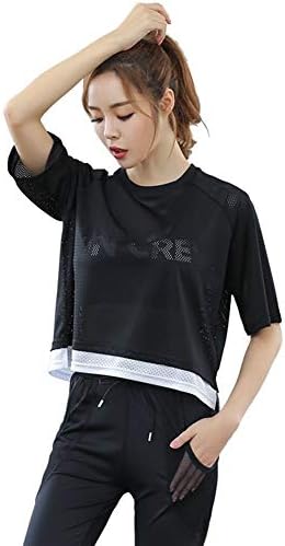 スポーツウェア レディース ヨガウェア ギフ 包装 上下セット ウェア ジャージ パッド付き トレーニング 4点 ストレッチ生地で作られた レディースtシャツ半袖レディースtシャツは 超軽量 Color 春夏秋冬 M 通気性は Size 汗をよく吸い乾きやすい アパレルのために女性を