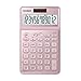 CASIO JW-200SC 12-Digit Calculator, Tax & Exchange, Dual Powe Professional Percentage Calculation (Pink)
