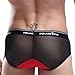 Binmer(TM)Mens Sexy Breathe Underwear Briefs Bulge Pouch Shorts Triangle Underpants (XL, red)