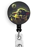 BeAwesome Cute Cartoon Nurse Badge Reel with