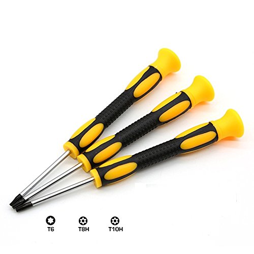 image for Fixinus Set of 3 T6 T8 T10 Torx Repair Screwdriver Set for Xbox One Xb