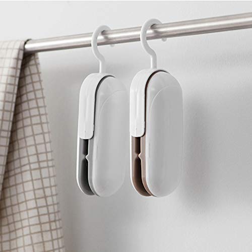 Mini Bag Sealer, Plastic Bag Resealer, Heat Sealer Portable Bag Resealer, Handheld Heat Vacuum Sealers, Food Storage Snack Fresh Bag Sealer YUGHGH (Random Color(No Battery))