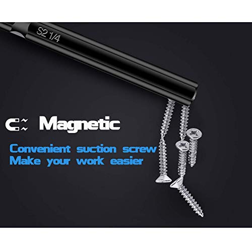 10PCS Hex Head Allen Wrench Drill Bit Set, Mgtgbao Magnetic 1/4 Inch Hex head Screwdriver Bit Set Tips (50mm Length). - Thumbnail 2