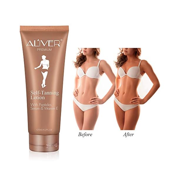 Self Tanning Lotion Body Makeup Natural & Organic Tanning Lotion Bronzing Tanning Lotion Advanced Suncream Protection…