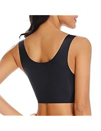 Sujetadores sin costuras para mujer, para dormir, ocio, yoga, sujetador acolchado, inalámbrico, fino, suave, cómodo suéter Tops Plus tamaño
