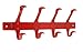 SmartHook 105 Garment Friendly Hook Rail (signal red)