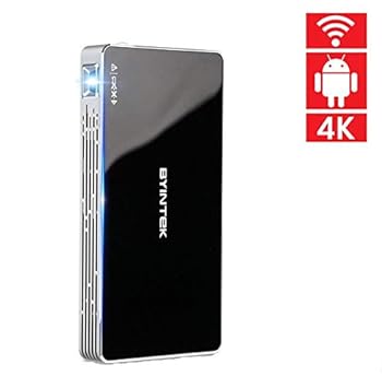 India Gadgets - P10 Portable Smart Home Theater Pocket Android 7.1 OS WiFi Mini HD LED Projector for Movies TV Gaming Business Work Entertainment