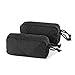 OneTigris Mini Tactical Pack Hook-Backed EDC Pouch with Dual YKK Snag-Free Zippers (Black, 1 Pair)