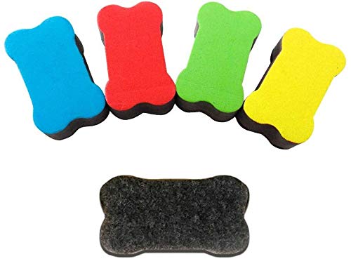 1 x Magnetic Whiteboard Erasers Dry Wipe Cleaner Eraser for Classroom Home Office School by Chloe and Tom